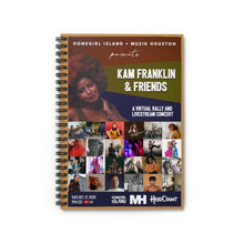 Load image into Gallery viewer, Kam Franklin and Friends Spiral Notebook - Ruled Line
